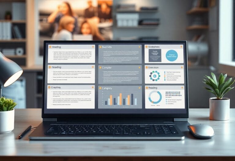 Entwickle eine nützliche Struktur für deine Vorlagen.